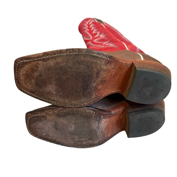 Justin Bent Rail BRL314 Square Toe Western Boots, Sz 6.5 C (also fits Sz 7B) - Picture 15 of 16